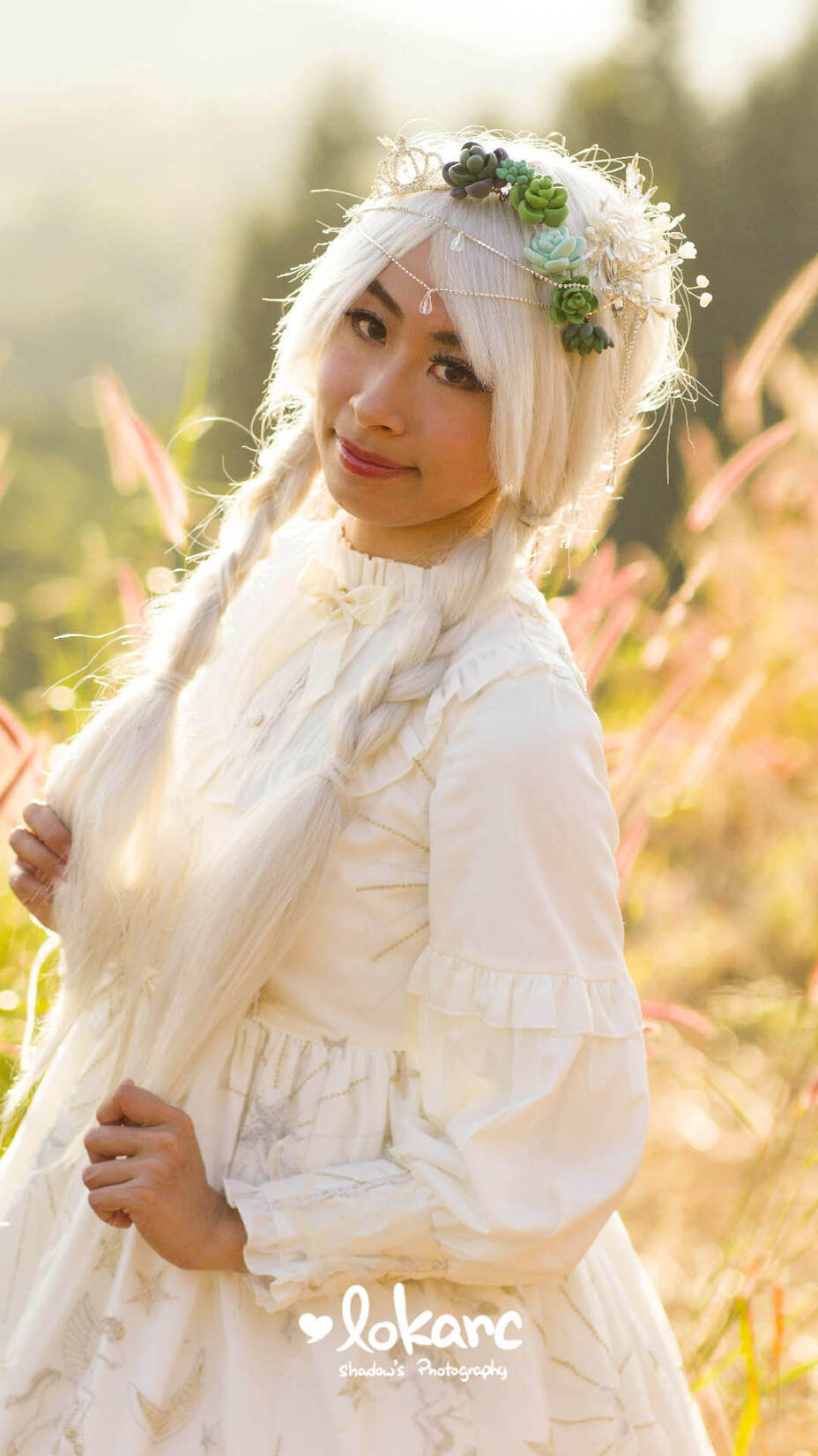 White Forest Elf Lolita Portrait Photography